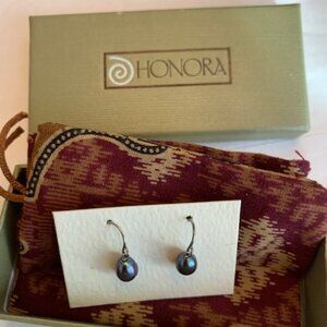 Honora Black Pearl Earrings